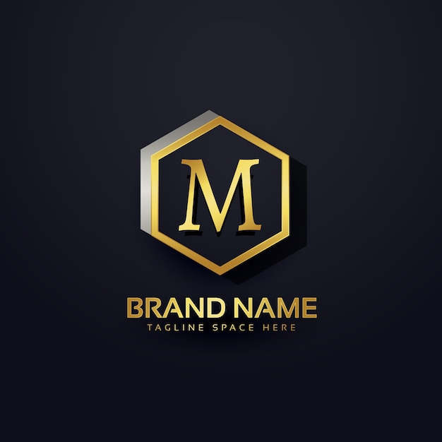 Premium letter m logo design