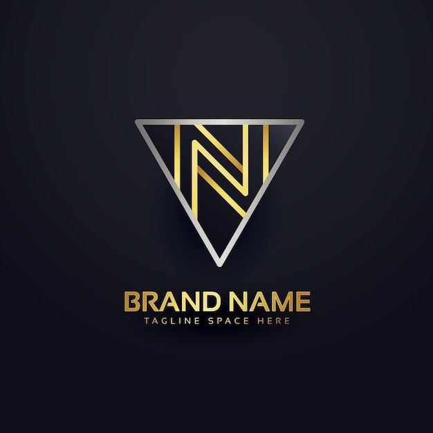 Premium letter n logo design