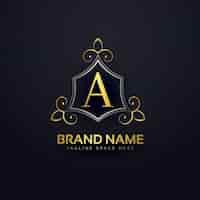 Free vector premium logo for letter a