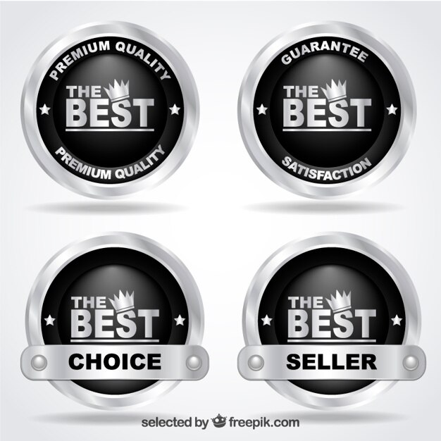 Premium quality badges made of silver