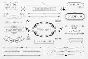 Free vector premium quality banner collection