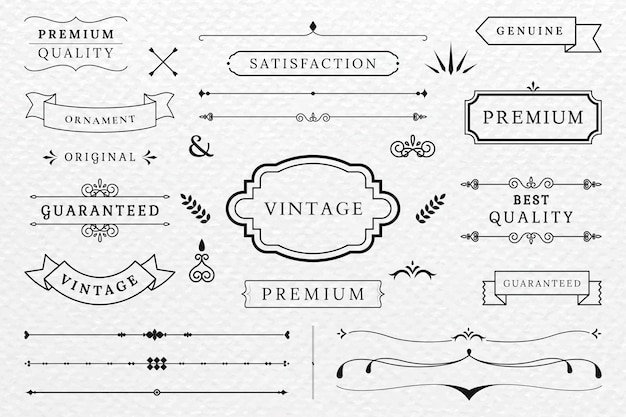 Premium quality banner collection Free Vector