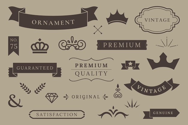 Free vector premium quality banner collection