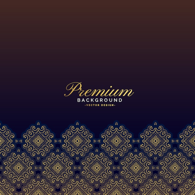 Premium vintage luxury background design