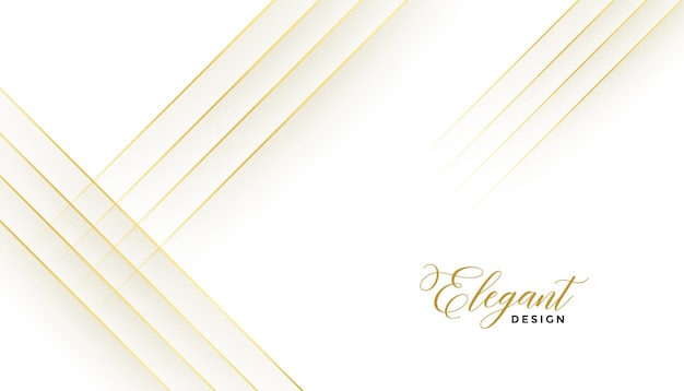 Premium White and Golden Lines Elegant Background – Vector Templates