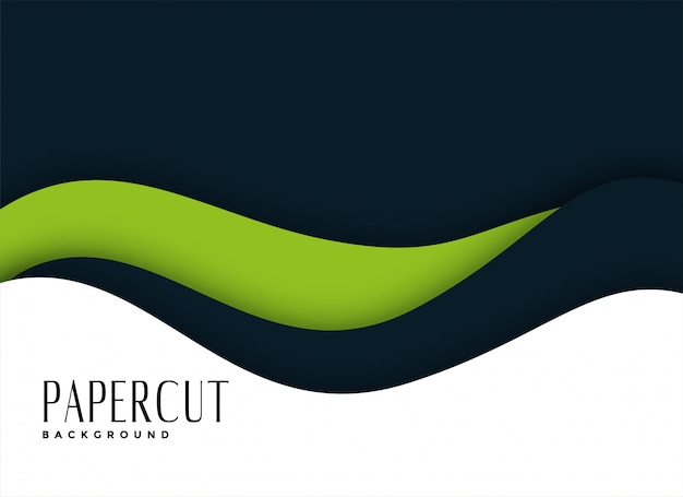 Free vector presentation background in papercut style