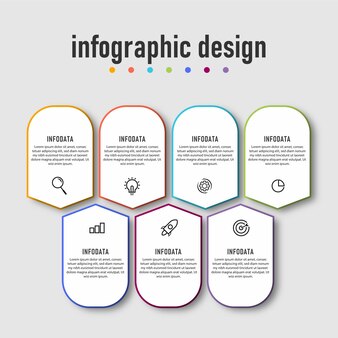 Presentation business infographic design elegant professional template with 4 step premium vector