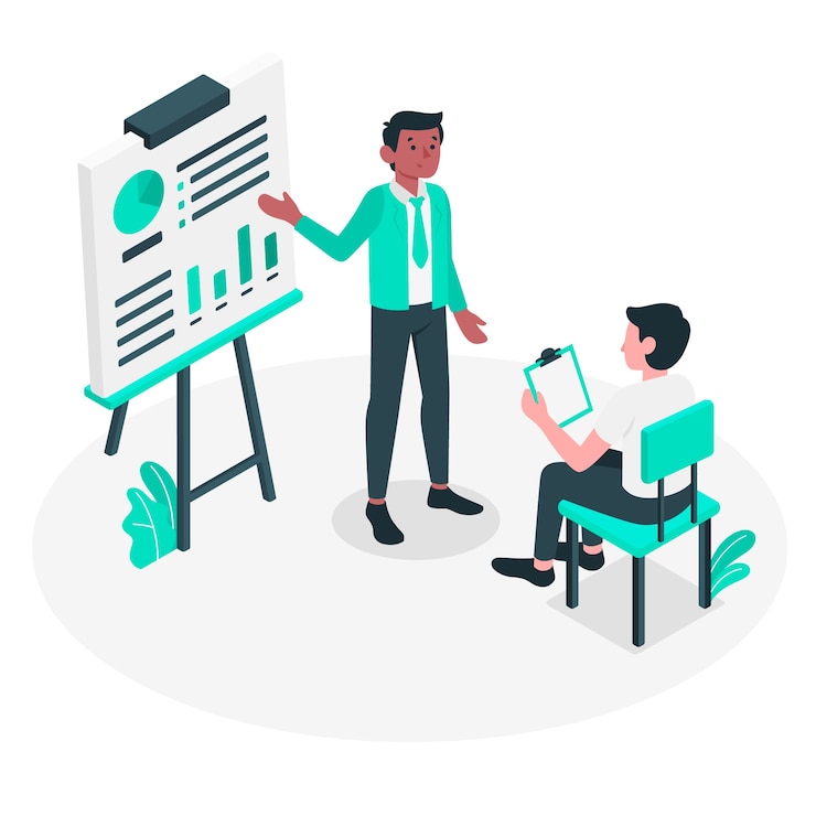 Free Vector presentation concept illustration
