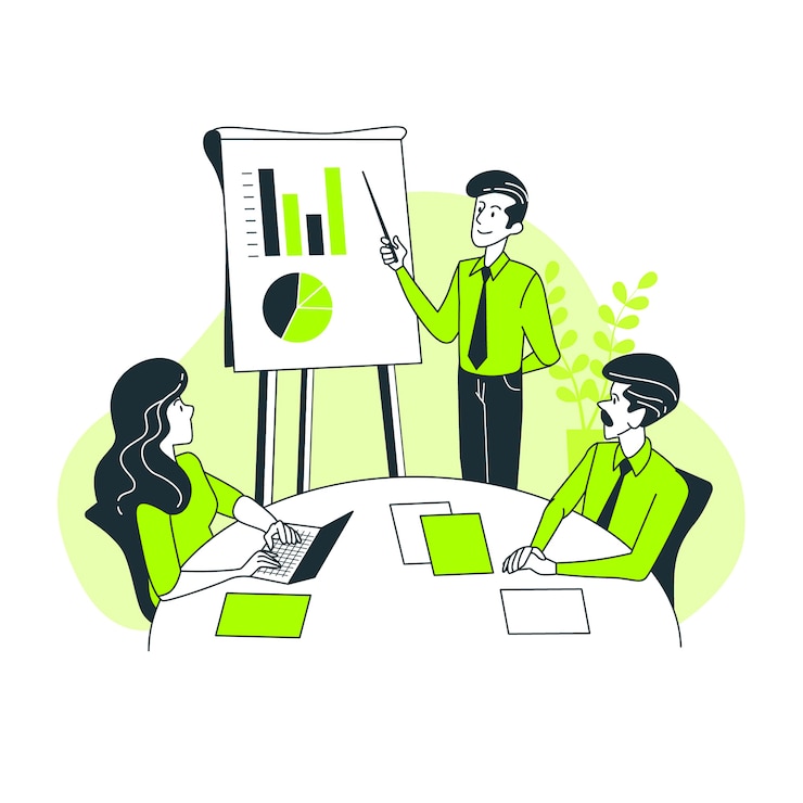 Free Vector presentation concept illustration