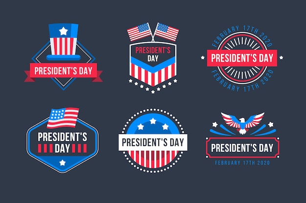 President day event label collection