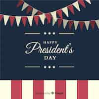 Free vector president's day background