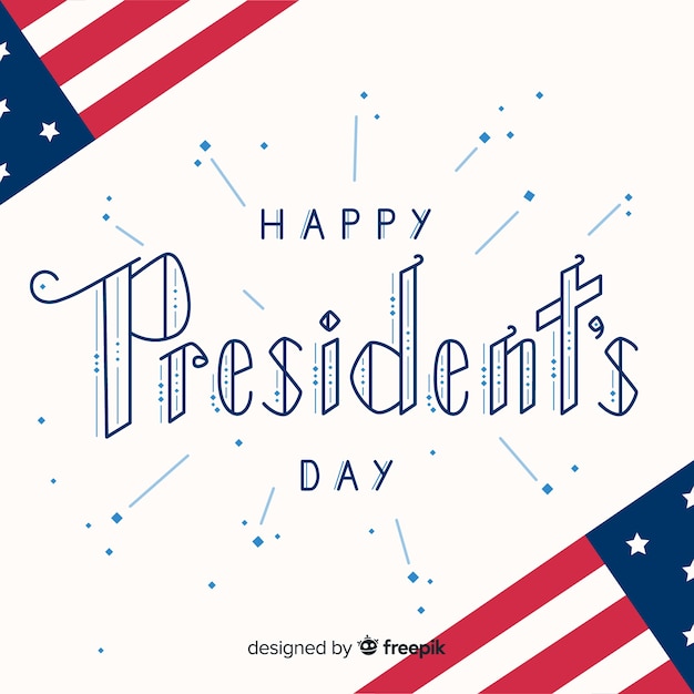 Free vector president's day background