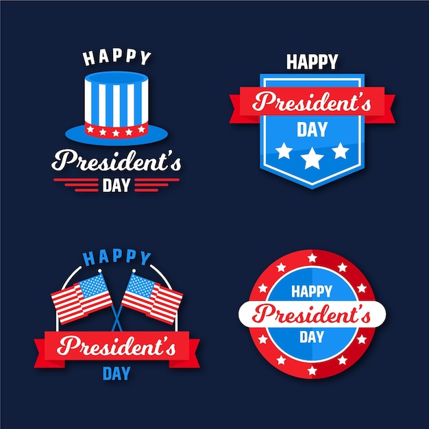 President's day event labels collection