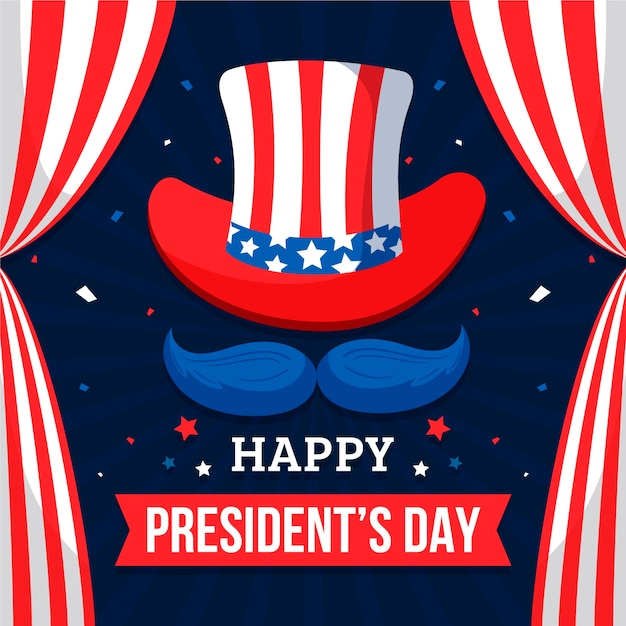 President's day in flat design