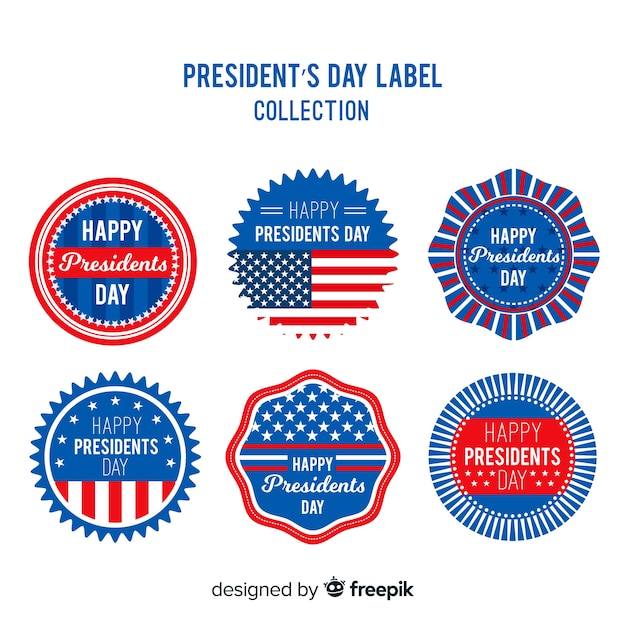 President's day label collection