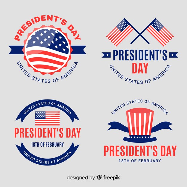 president's day label collection