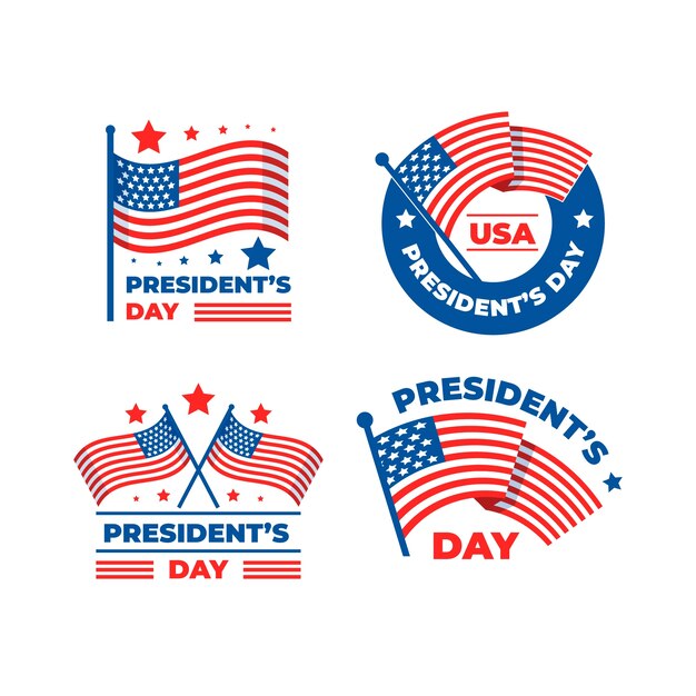 president's day label collection