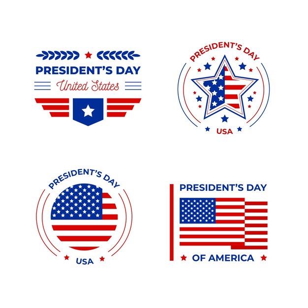 president's day label collection