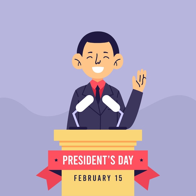 President's day with man as candidate