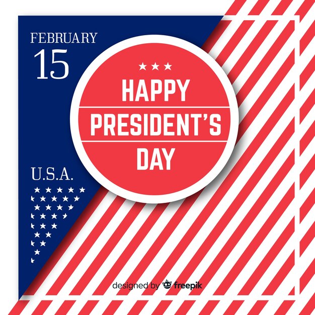 Free vector president's day