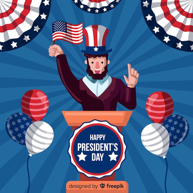 Free vector president's day