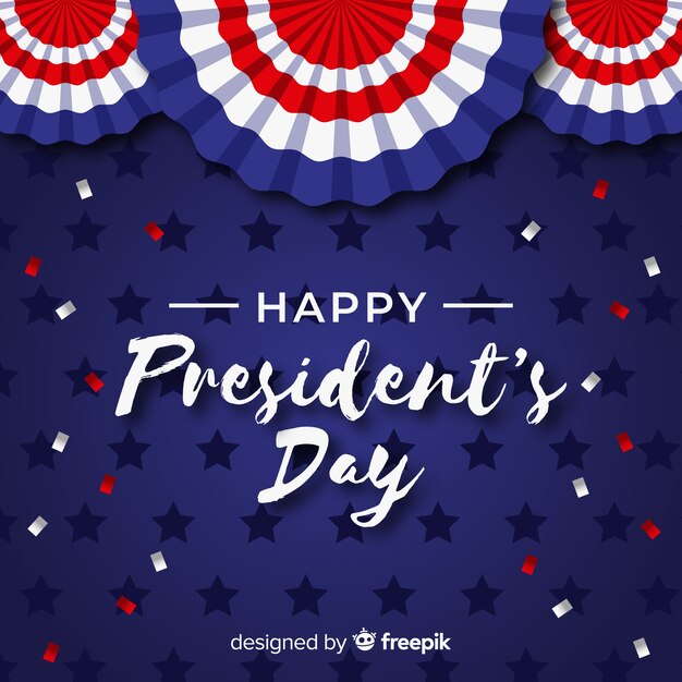 Free Vector president's day