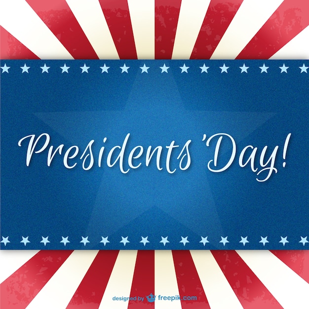 Free vector presidents day background vector