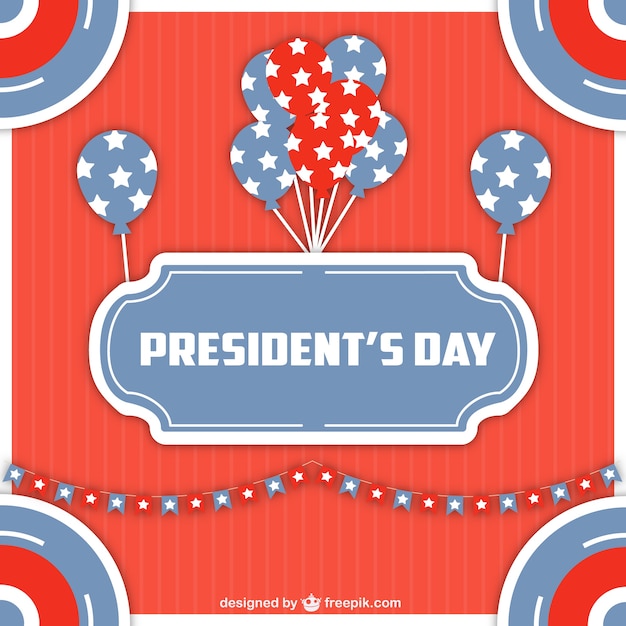 Vettore gratuito presidenti day background