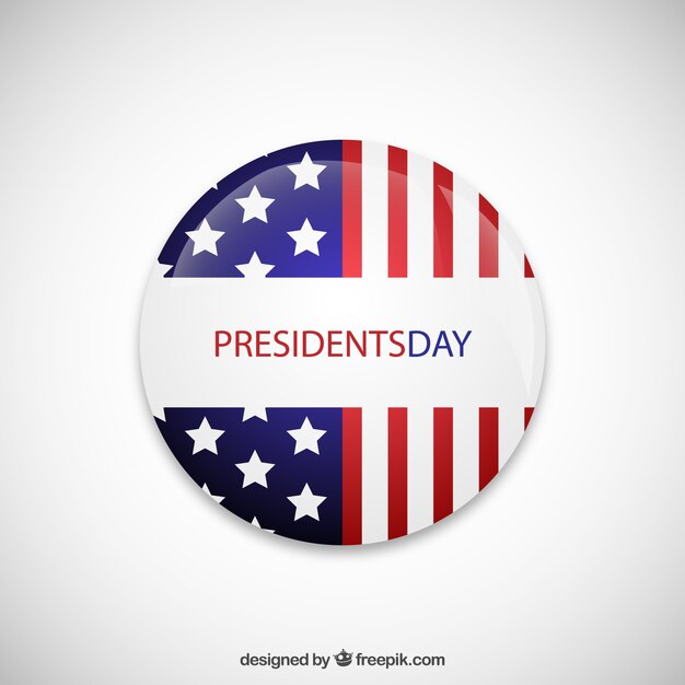 Presidents day badge