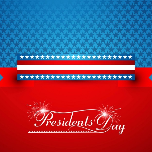 Free Vector presidents day beautiful card
