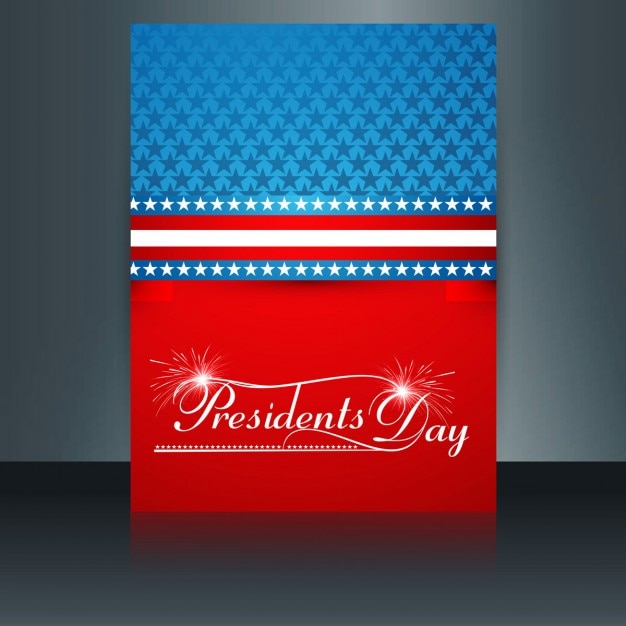 Free vector presidents day brochure