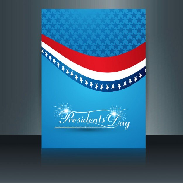 Free vector presidents day card