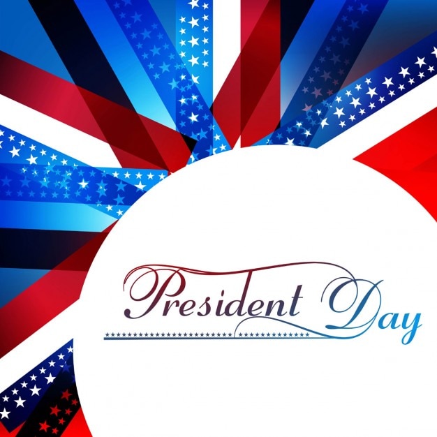 Vettore gratuito card design presidents day