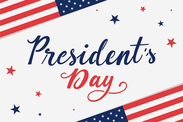 Presidents day lettering