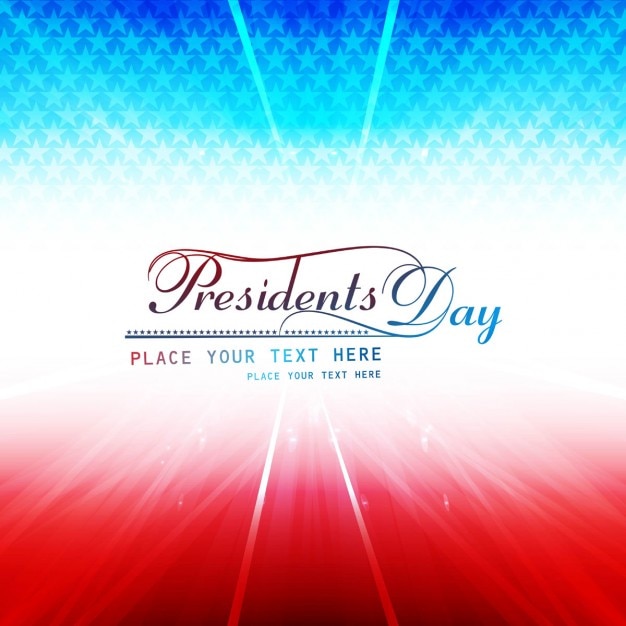 Free vector presidents day shiny background