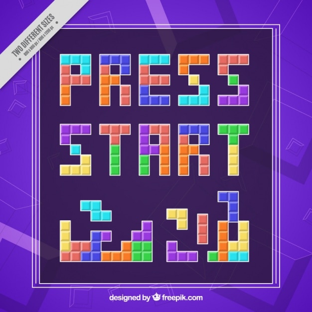 Free Vector press start
