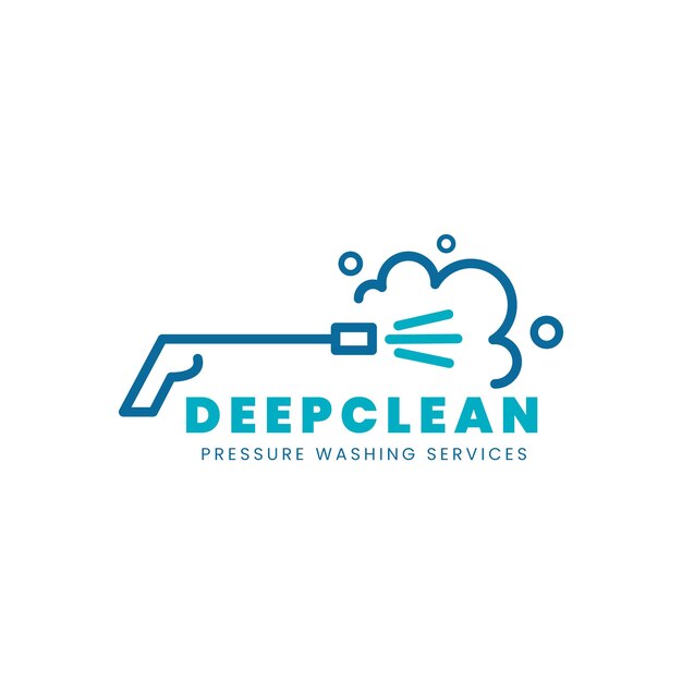 Шаблон логотипа для мытья под давлением