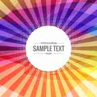 Free vector pretty background sunburst