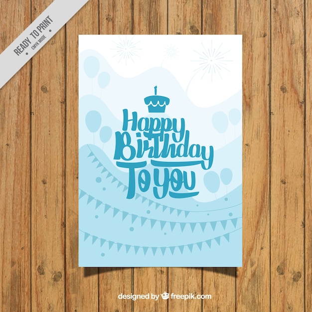 Pretty birthday card