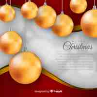 Free vector pretty christmas background