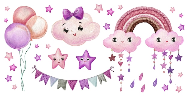 pretty chuva de amor decoration element collection