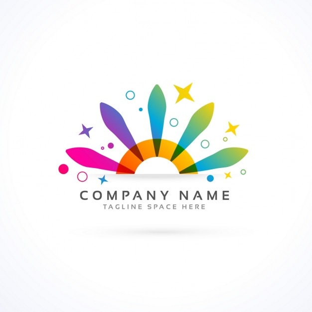 Free Vector pretty full color logo