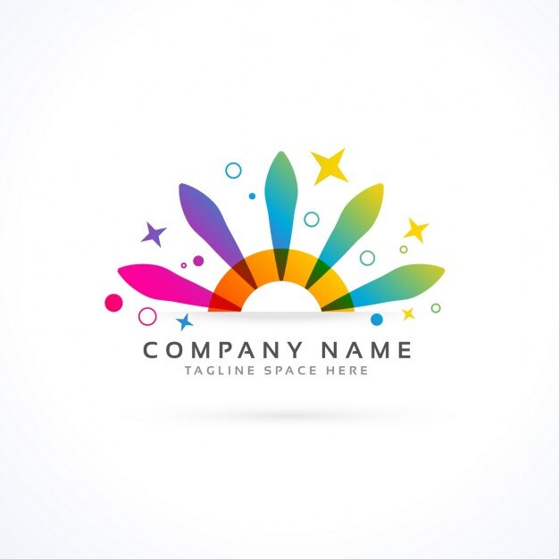 Free Vector pretty full color logo