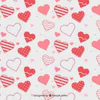 Free vector pretty hearts background