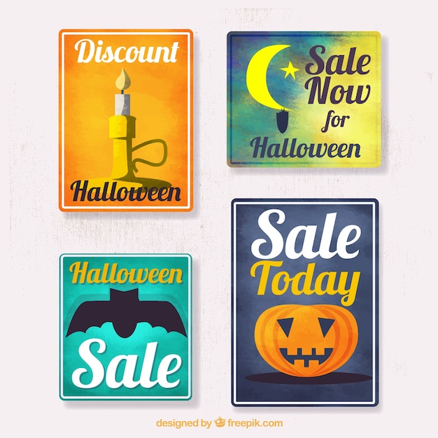 Pretty watercolor halloween sale stickers