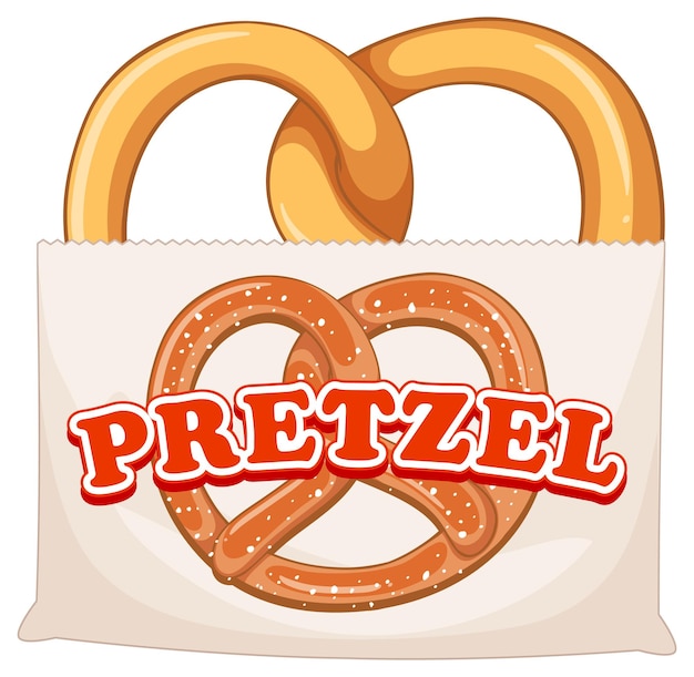 Pretzel bread in paper bag