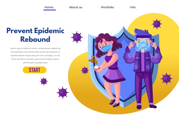 Prevent epidemic rebound - landing page