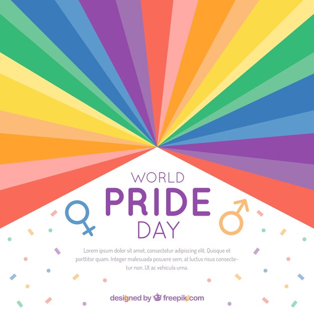 Pride day celebration background