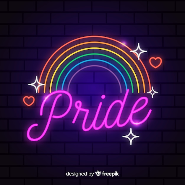 Free vector pride day concept with rainbow