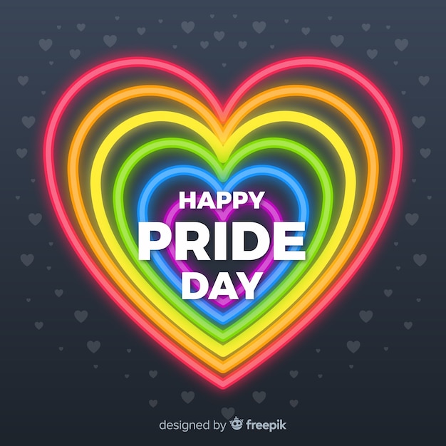 Free vector pride day concept